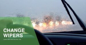 Rainy weather safe driving tips, change wiper blades